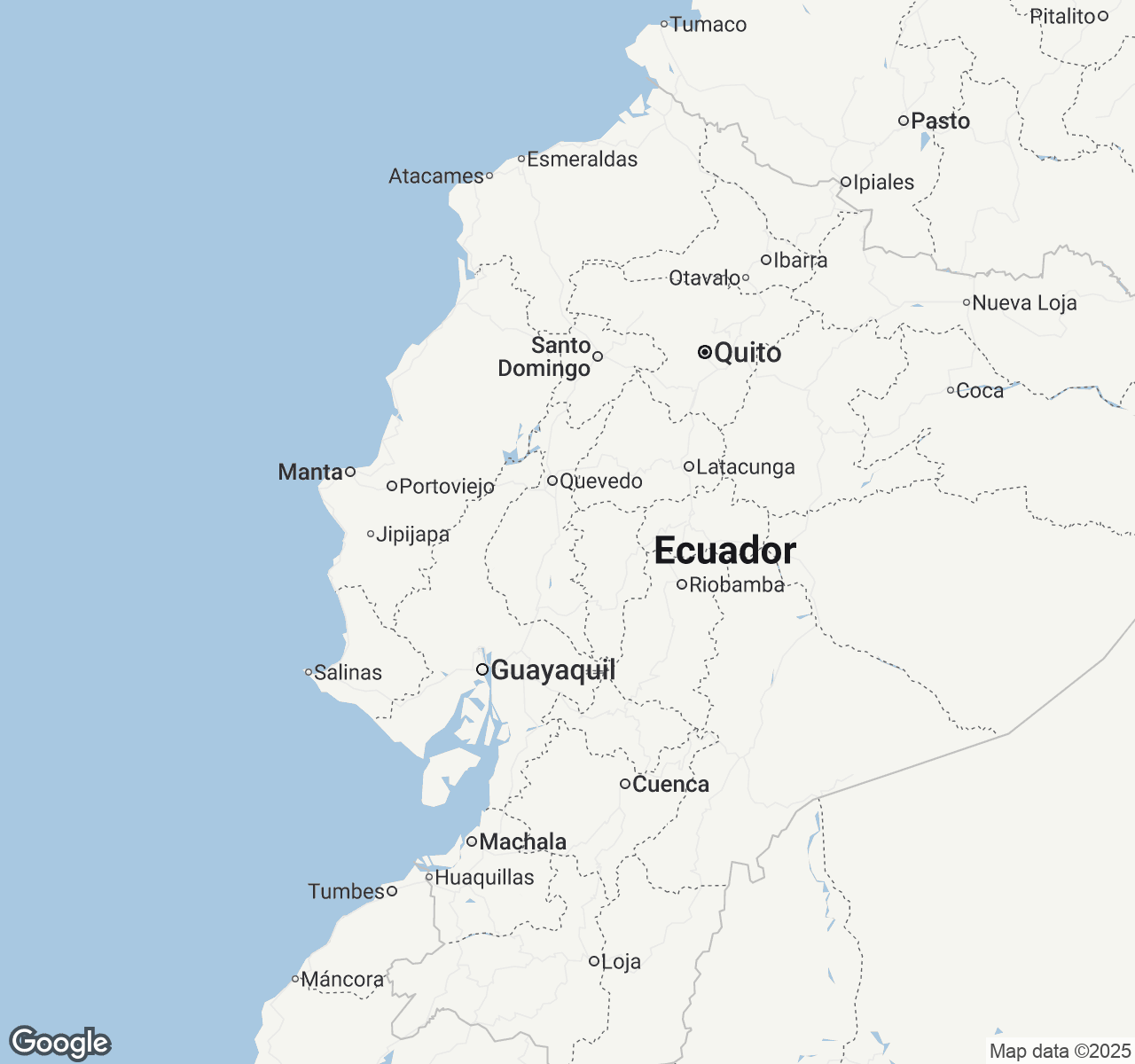 Map of Ecuador